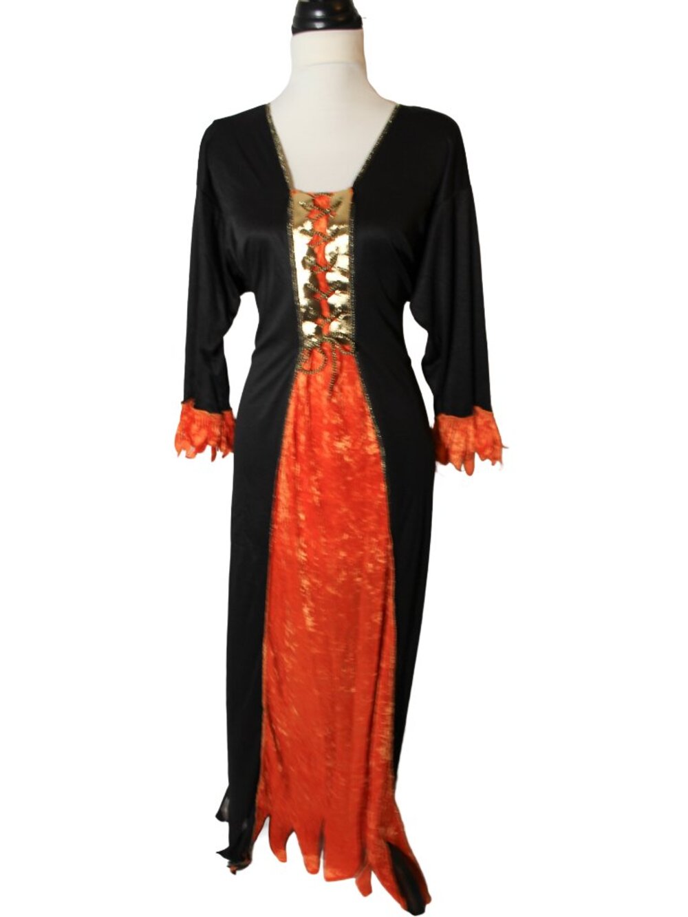 Vintage 90s Gothic Witch Vampire Costume Gown 1X